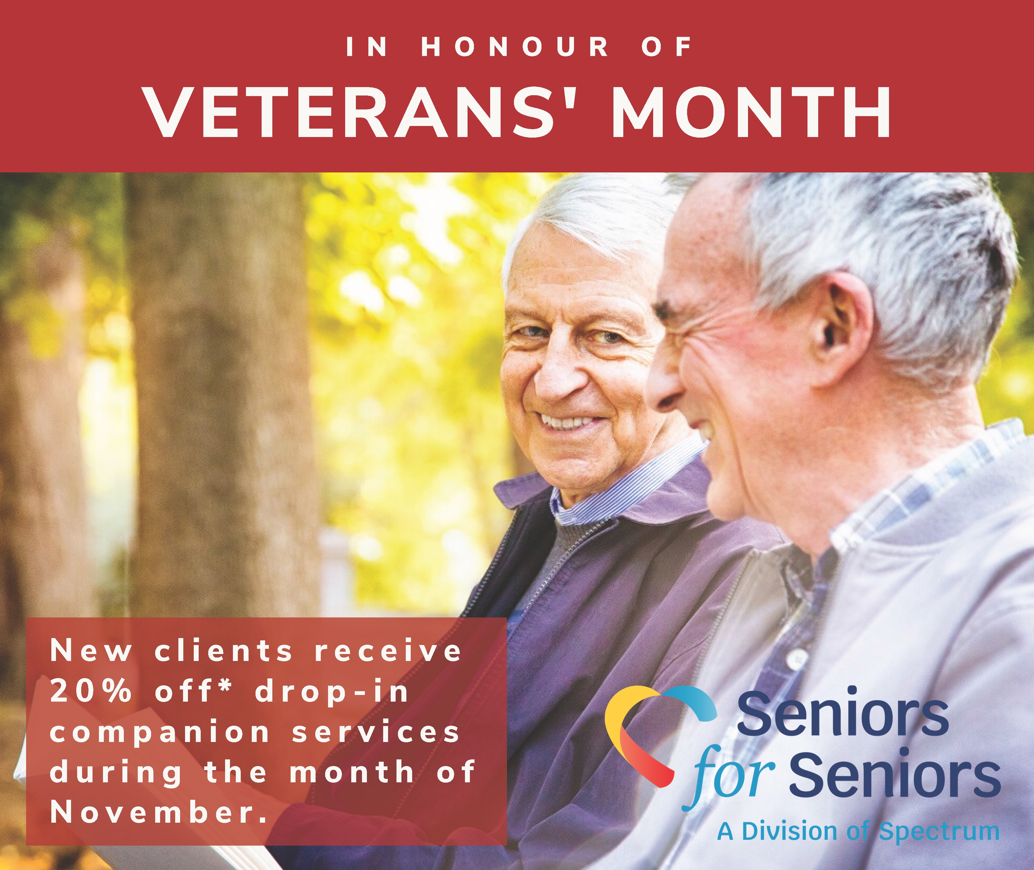 Image: A special Veterans' Month discount